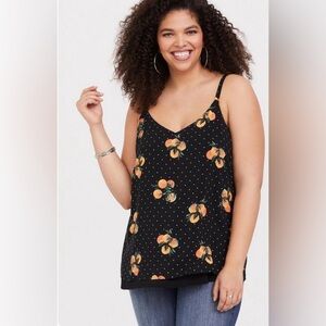 Torrid - Orange 🍊 Print Double Layer Swing Cami